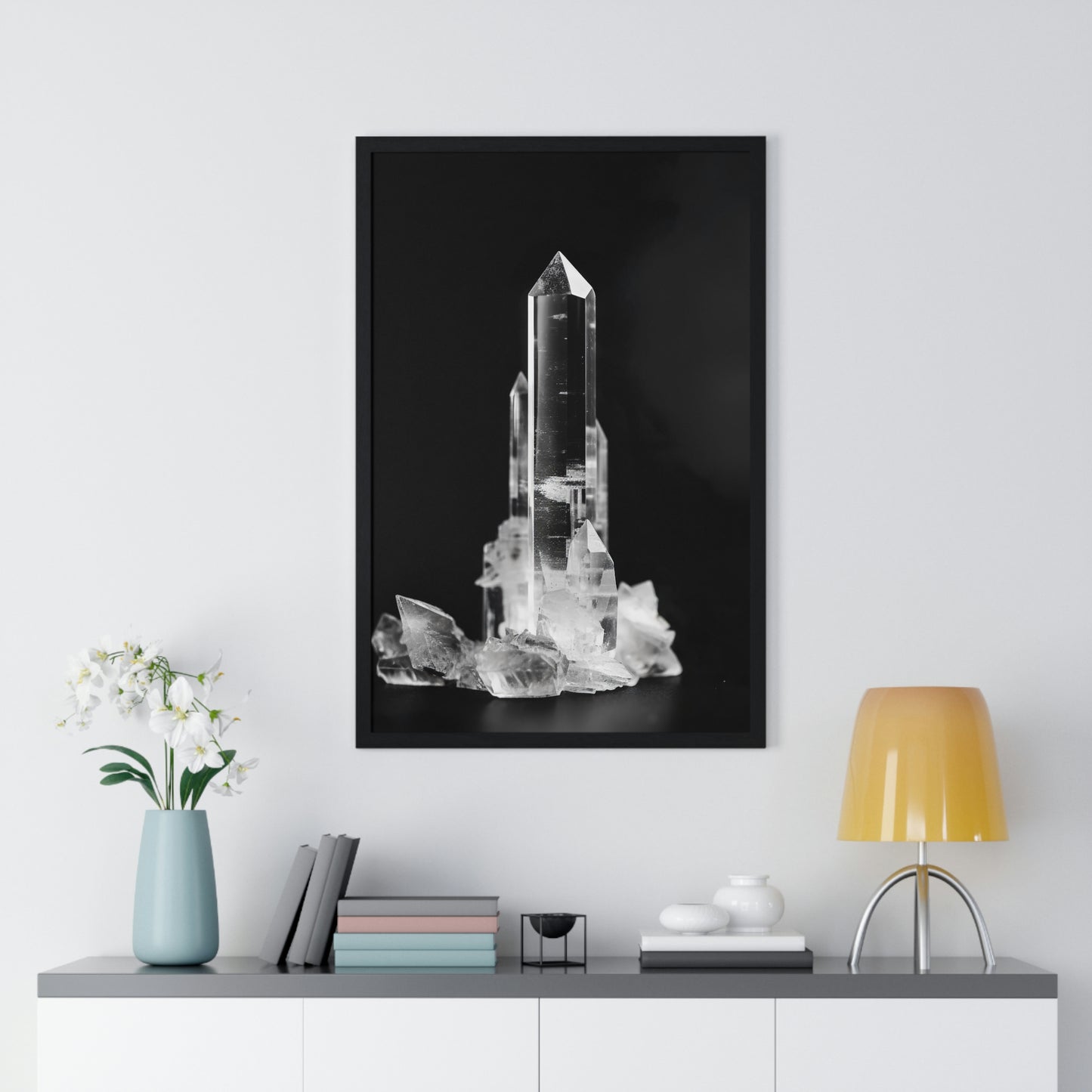 "Clear Quartz" - Premium Framed Poster