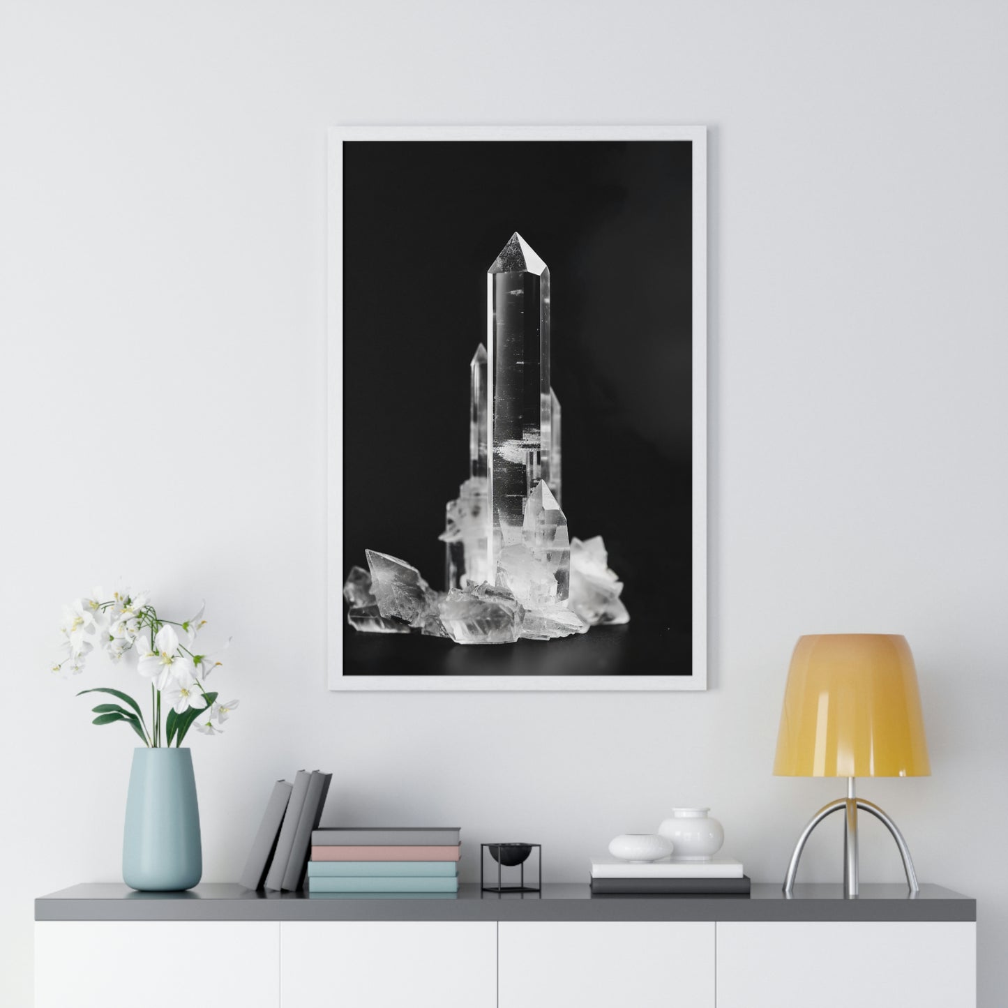 "Clear Quartz" - Premium Framed Poster