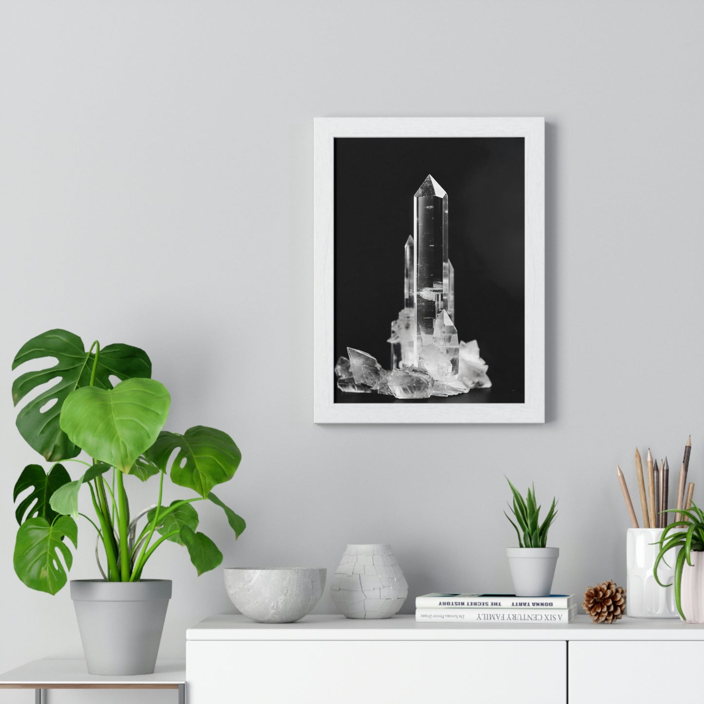 "Clear Quartz" - Premium Framed Poster