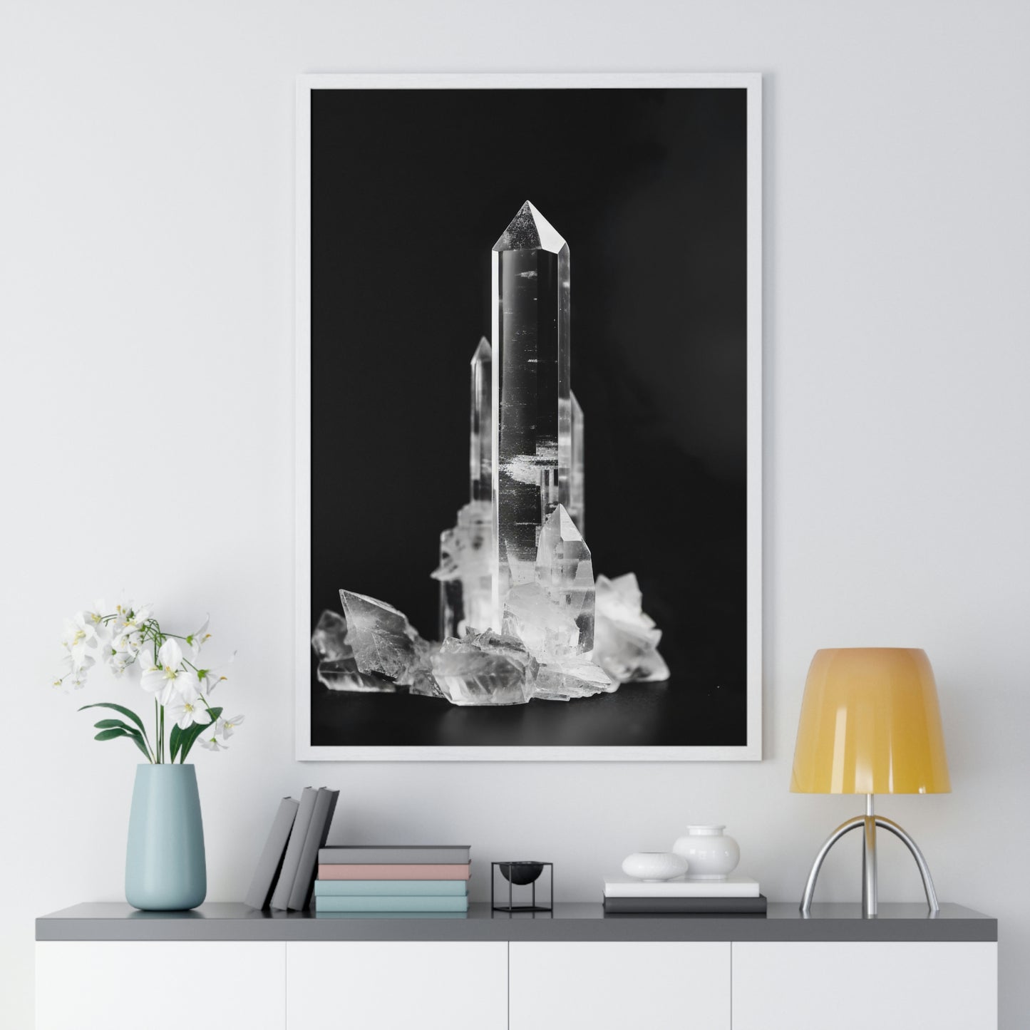 "Clear Quartz" - Premium Framed Poster