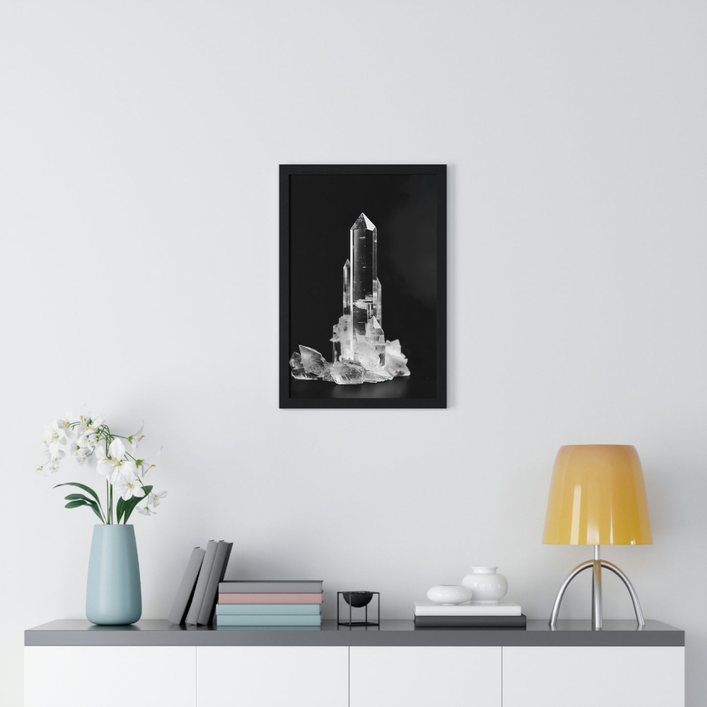 "Clear Quartz" - Premium Framed Poster