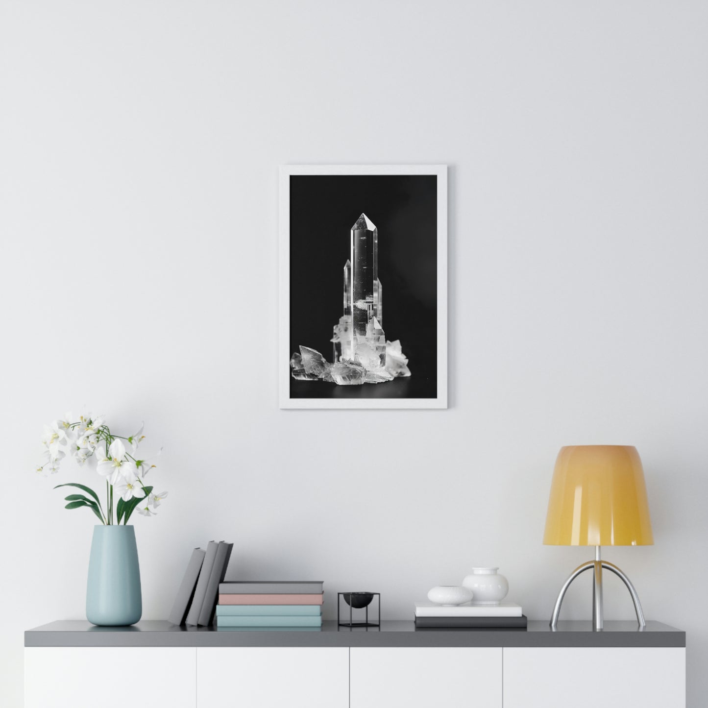 "Clear Quartz" - Premium Framed Poster