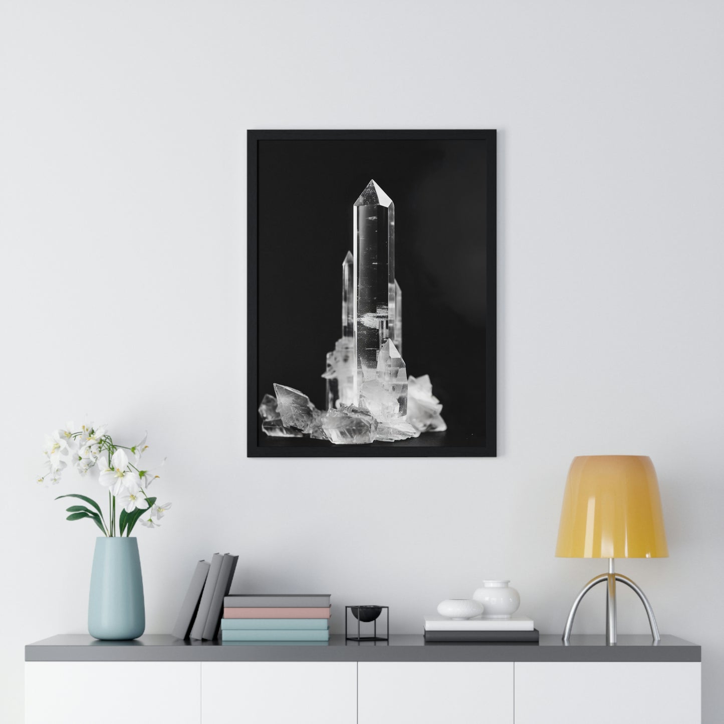 "Clear Quartz" - Premium Framed Poster