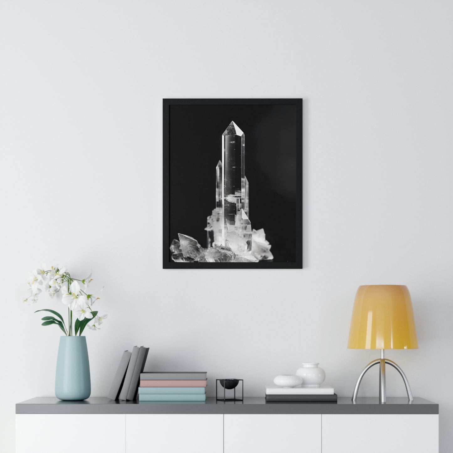 "Clear Quartz" - Premium Framed Poster