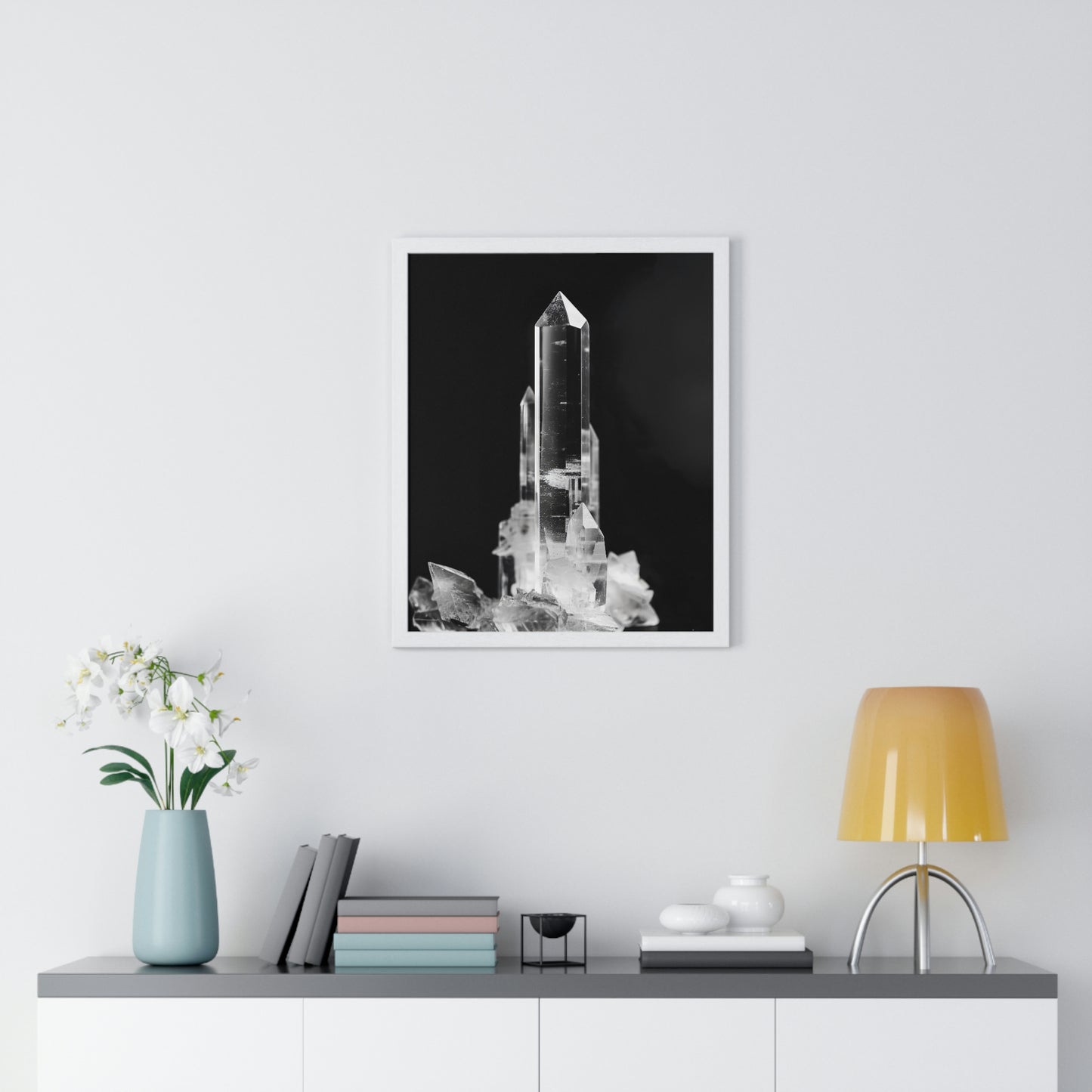 "Clear Quartz" - Premium Framed Poster