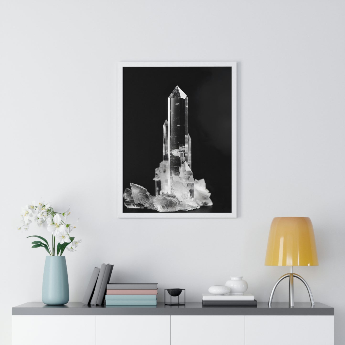 "Clear Quartz" - Premium Framed Poster