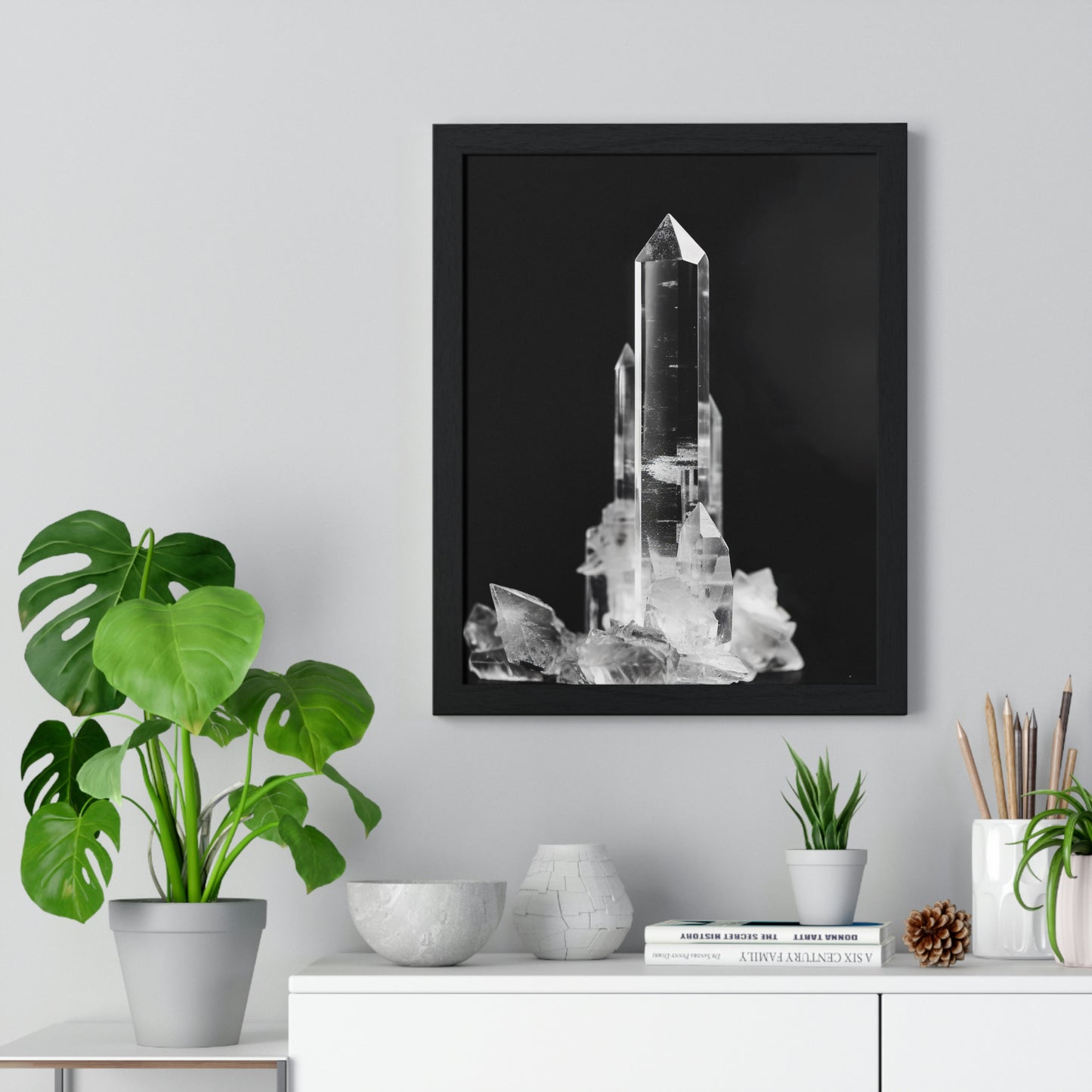 "Clear Quartz" - Premium Framed Poster