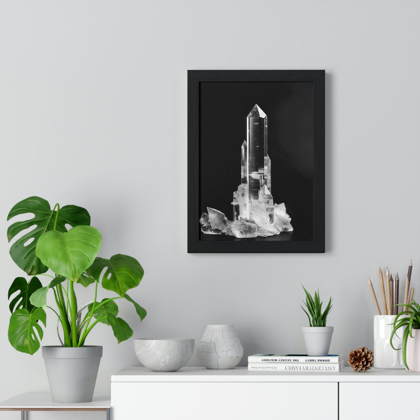 "Clear Quartz" - Premium Framed Poster
