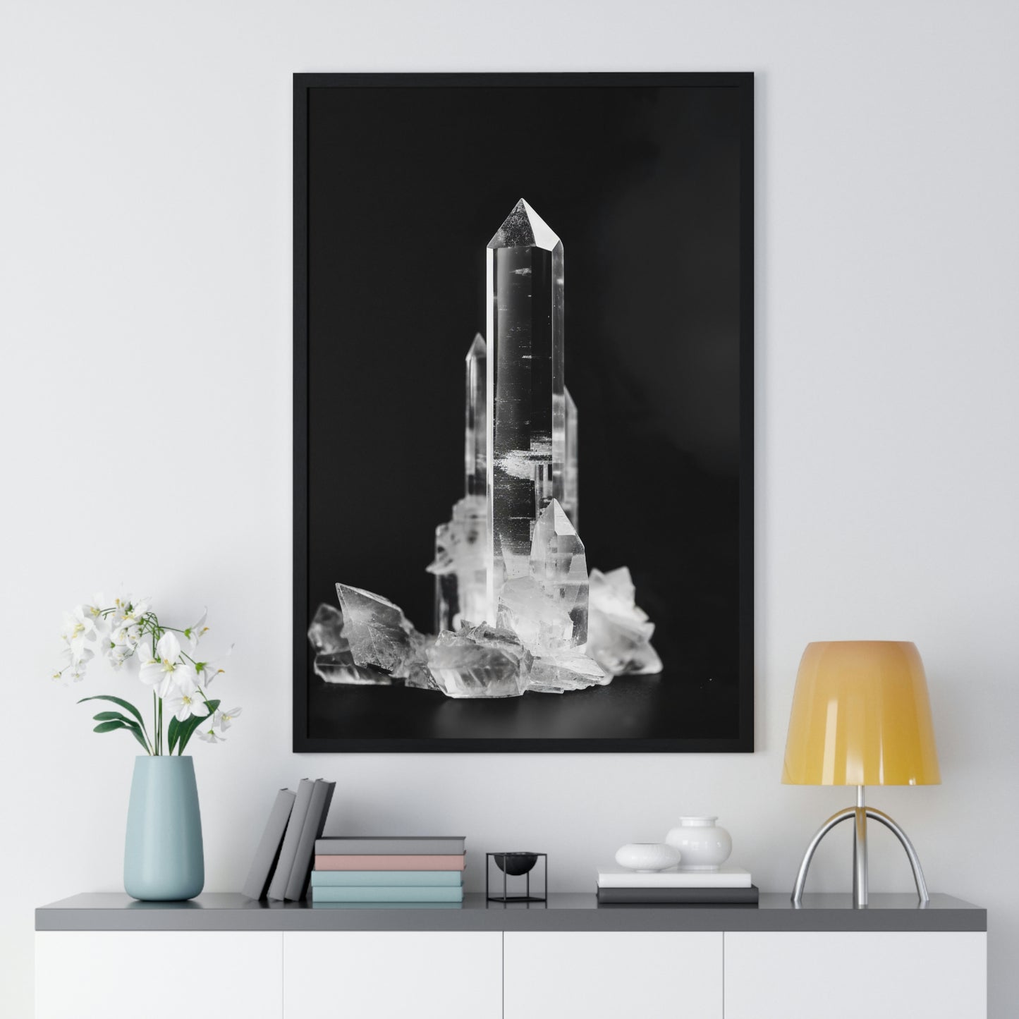 "Clear Quartz" - Premium Framed Poster